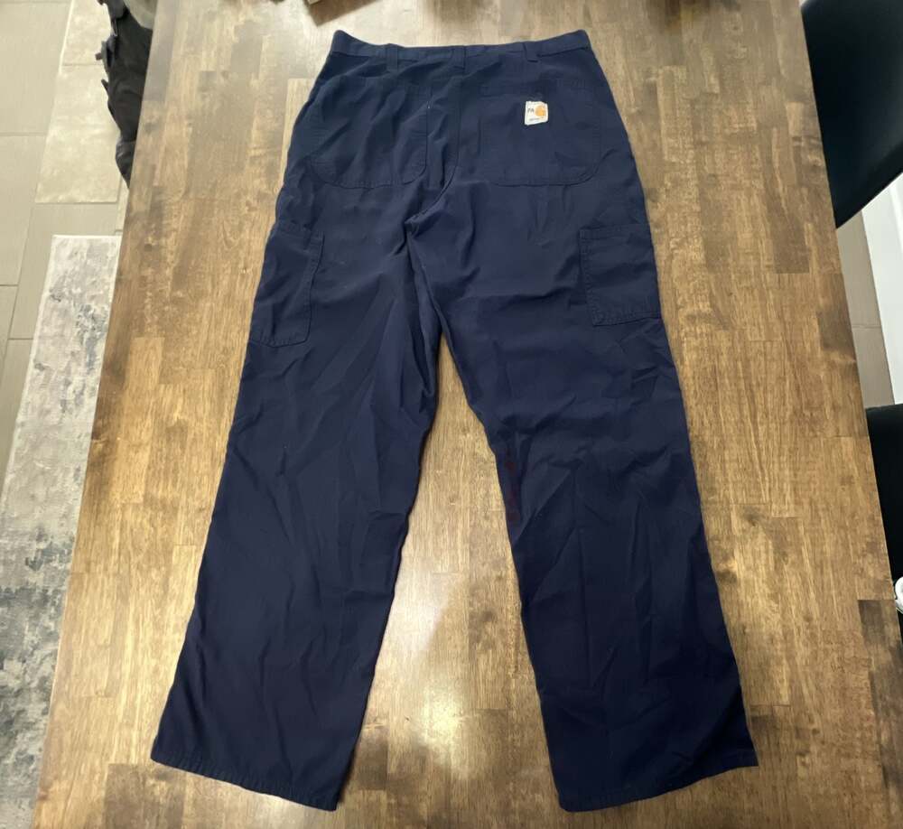Carhartt Flame Resistant GlenGuard Navy Pants Size 30x30 NFPA 2112